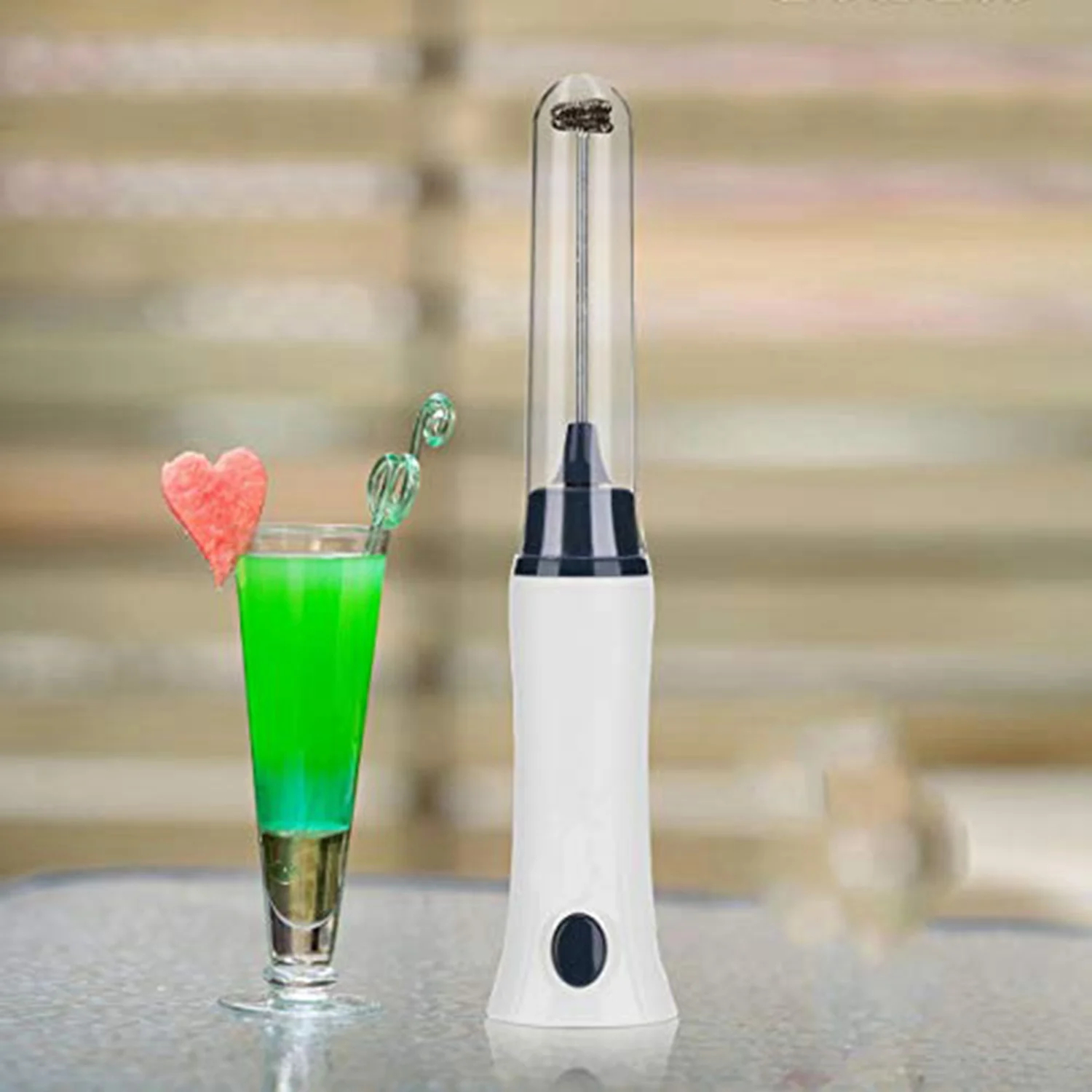 Handheld Electric Coffee Mixer Automatic Milk Foamer Egg Beater With Cover-KD101